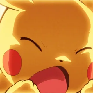😡 Pikachu Pokemon ปิกาจู, โปเกมอน, การ์ตูน, อนิเมะ, น่ารัก telegram sticker
