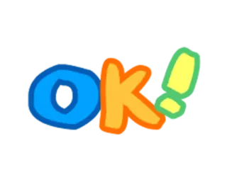 👍 OK! ok, okay, affirmative, agreement, approval telegram sticker