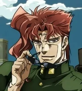 😎 Noriaki Kakyoin JoJo's Bizarre Adventure Noriaki Kakyoin, Anime, JoJo's Bizarre Adventure, Personnage, Portrait whatsapp sticker