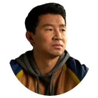 😒 Simu Liu actor, celebrity, man, portrait telegram sticker