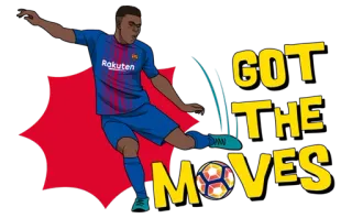 ⚽ GOT THE MOVES futebol, futebol americano, esportes, atleta, movimentos, desenho animado telegram sticker