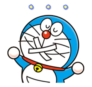 🤐 Doraemon ドラえもん, 漫画, アニメ, 猫, 日本, ロボット whatsapp sticker