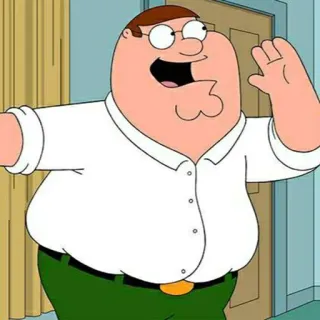 ▪️ Peter Griffin Family Guy 만화, 피터 그리핀, 패밀리 가이, 애니메이션, 코미디 telegram sticker