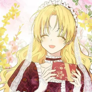 💫 Anime, Dibujo animado, Chica, Sonrisa, Feliz, Linda, Mujer, Ilustración telegram sticker