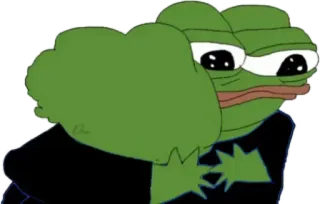 🇨🇰 Pepe the Frog เปเป้, กบ, มีม, มีมอินเทอร์เน็ต, เศร้า telegram sticker