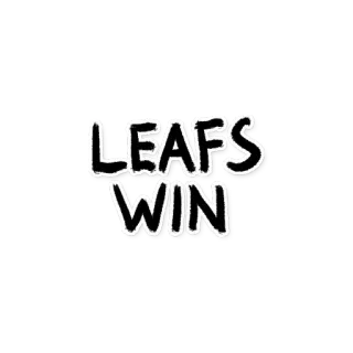🍁 LEAFS WIN Leafs, hockey, sports, win telegram sticker