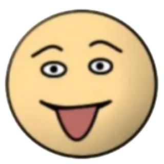 😛 Émoji, Visage, Langue, Ludique, Dessin animé whatsapp sticker