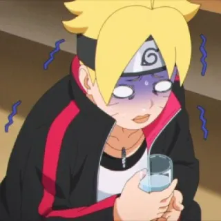 😨 Boruto Uzumaki Boruto Boruto, Anime, Mangá, Personagem, Engraçado, Massa telegram sticker