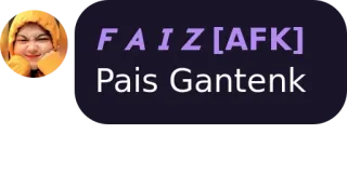 💜 FAIZ [AFK] Pais Gantenk telegram sticker