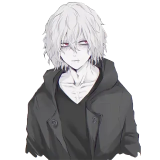 😐 Shigaraki Tomura My Hero Academia Аниме, Персонаж, Злодей, Моя геройская академия, Шигараки Томура whatsapp sticker