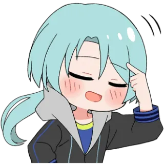 😵‍💫 Anime, Chibi, Mignon, Dessin animé, Kawaii, Autocollant, Personnage, Manga telegram sticker