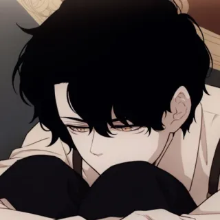 🕯 Anime, Manga, Charakter, Illustration, Traurig, Deprimiert, Emo telegram sticker