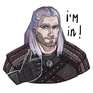 Witcher telegram stickers