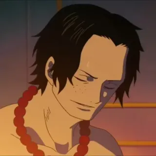 🗝️ Portgas D. Ace One Piece 애니메이션, 원피스, 포트거스 D. 에이스, 캐릭터 telegram sticker