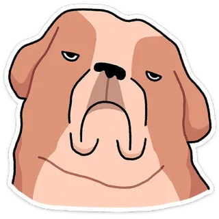 ⭐ chien, chiot, animal, animal de compagnie, sticker, dessin animé, mignon telegram sticker