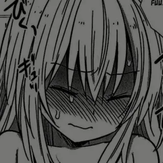 🖊 anime, mangá, chorando, suor, emoção telegram sticker