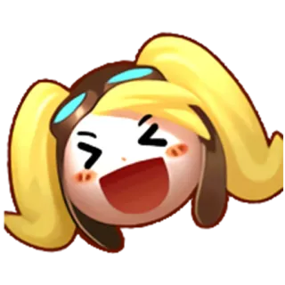😂 happy, cartoon, character, childlike, fun telegram sticker