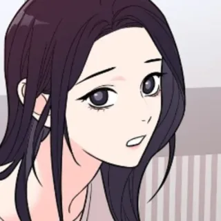 🔖 Anime, Mujer, Dibujo animado, Chica, Retrato whatsapp sticker