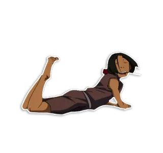 😍 Ty Lee Avatar: The Last Airbender Anime, Dibujos animados, Artes marciales, Acrobacias whatsapp sticker