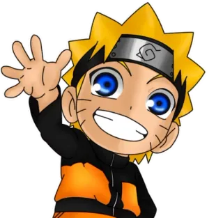 👋 Naruto naruto, anime, manga, chibi, cartoon, character, uzumaki, ninja telegram sticker