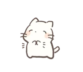 🙏 kat, schattig, cartoon, sticker, dier telegram sticker
