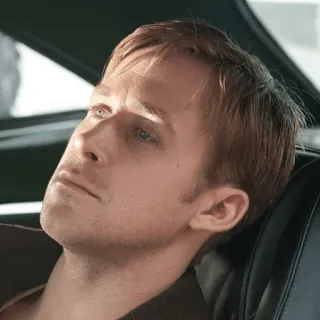 😑 райан гослинг, актер, знаменитость, портрет telegram sticker