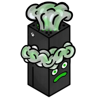 🤯 xbox, gaming, konsole, cartoon, figur telegram sticker