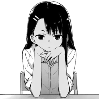 🤔 Nagatoro Don't Toy with Me, Miss Nagatoro Anime, Manga, Lindo, Chica, Nagatoro, Dibujos animados telegram sticker