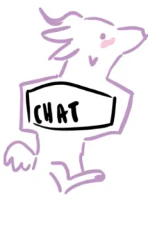 👍 CHAT 狗, 聊天, 文本, 可爱, 卡通, 动物, 贴纸 whatsapp sticker