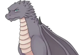😠 dragón, dibujos animados, animal, criatura, fantasía whatsapp sticker