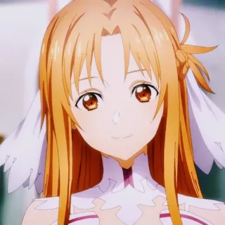 ☺️ Asuna Yuuki Sword Art Online аниме, мультфильм, девушка, фэнтези, Sword Art Online, Асуна Юки telegram sticker