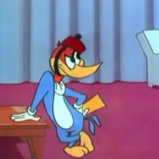 🤨 Woody Woodpecker cartoon, woody woodpecker, animated, funny, classic telegram sticker