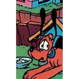 😰 Pluto disney, cartone animato, cane, pluto, classico, animale, animale domestico whatsapp sticker