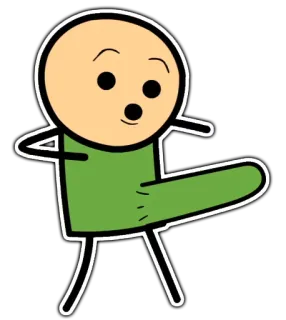 😲 만화, 불쾌함, 막대기 인간, 유머, 웃긴 whatsapp sticker