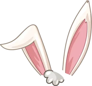 👂 coelho, páscoa, orelhas, animal telegram sticker