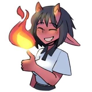 🔥 demon girl telegram sticker