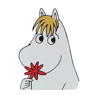 🌷 Snufkin Moomin Snufkin, Mumin, Blume, Cartoon, Figur whatsapp sticker