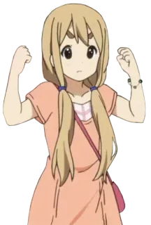 💪 Anime, Kreskówka, Dziewczyna, Kawaii, Słodki, Postać, Przyjazny telegram sticker