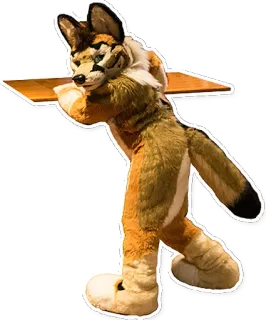 😘 Kojote, Fell, Tier, Fellanzug, Kostüm telegram sticker