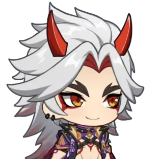 👹 Arataki Itto Genshin Impact anime, game, genshin impact, arataki itto, character, oni, horns telegram sticker
