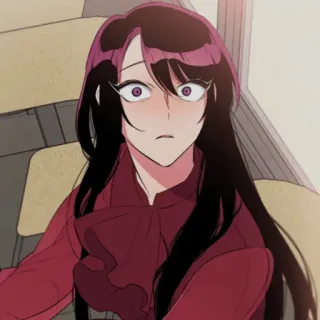 😶 Anime, Cartoon, Frau, Mädchen, Erröten, Geschockt whatsapp sticker