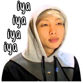 🤤 iya iya iya iya kpop, ausdruck, meme whatsapp sticker