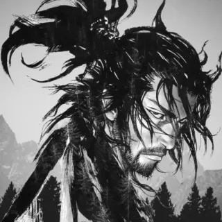 🖤 Samurai, Krieger, Schwert, Katana, Japan, Japanisch, Bushido, Manga telegram sticker