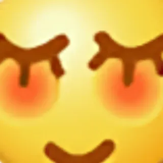 😌 emoji, happy, face, cute, blush telegram sticker
