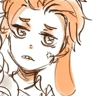 ✂️ Anime, Cartoon, Zeichnung, Porträt, Wütend, Genervt telegram sticker