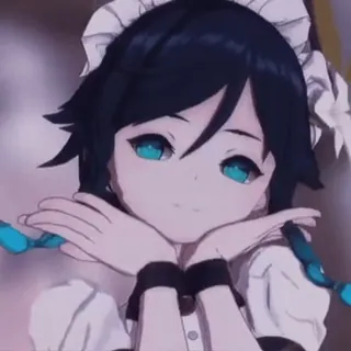 😉 Venti Genshin Impact アニメ, ビデオゲーム, 原神, ウェンティ, キャラクター, 可愛い telegram sticker