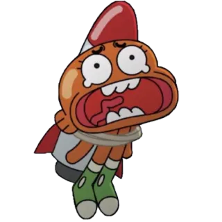 🚀 Darwin Watterson The Amazing World of Gumball dessin animé, poisson, animé, Darwin Watterson, Le Monde Incroyable de Gumball, sticker telegram sticker