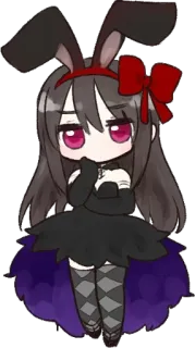 🎀 Anime, Coelho, Chibi, Fofo, Kawaii telegram sticker