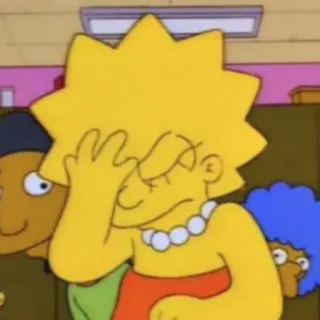💜 Lisa Simpson The Simpsons 리사 심슨, 심슨 가족, 만화, 캐릭터 telegram sticker