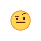 🤨 emoji, expression, confused, questioning, hesitant, doubt, indecision telegram sticker